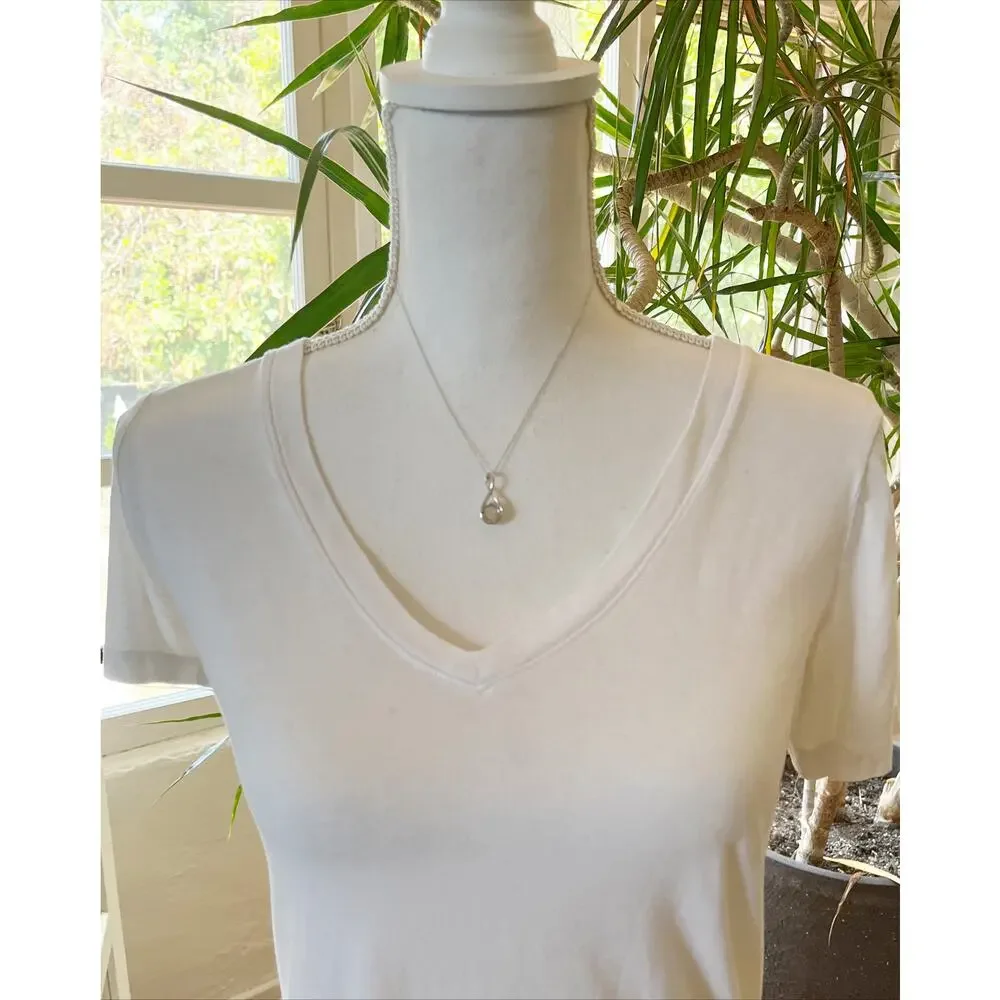 MOISSANITE S925 Twist Round Cut Pendant Necklace In Sterling Silver Earrings
